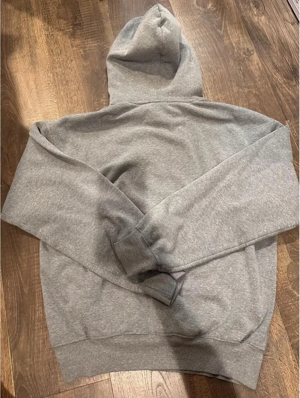 The North Face Men's Grey and Brown Hoody